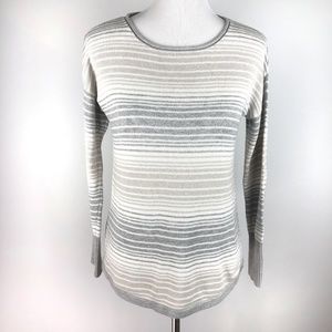 Eddie Bauer Cable Knit Pullover Sweater Scoop Neck